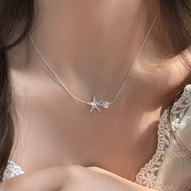 star pearl necklace - JIMMY JEWELLRY