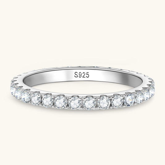 D-Color VVS1 Moissanite Wedding Band

