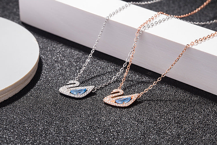 Dazzling Swarovski Swan Necklace