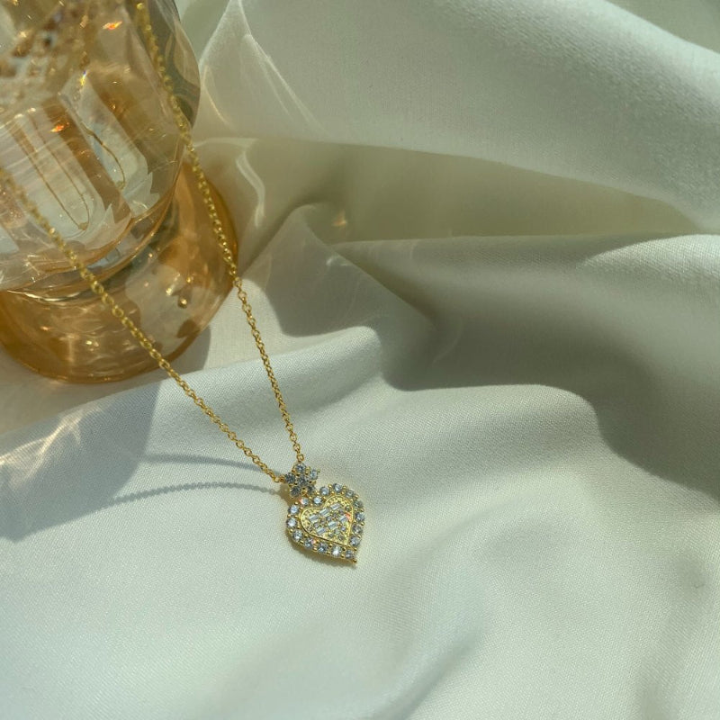 Elegant Evening Heart Necklace
