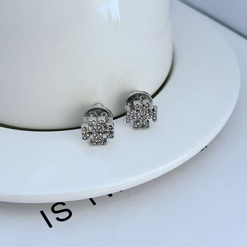 Crystal-Embellished Tory Burch Studs

