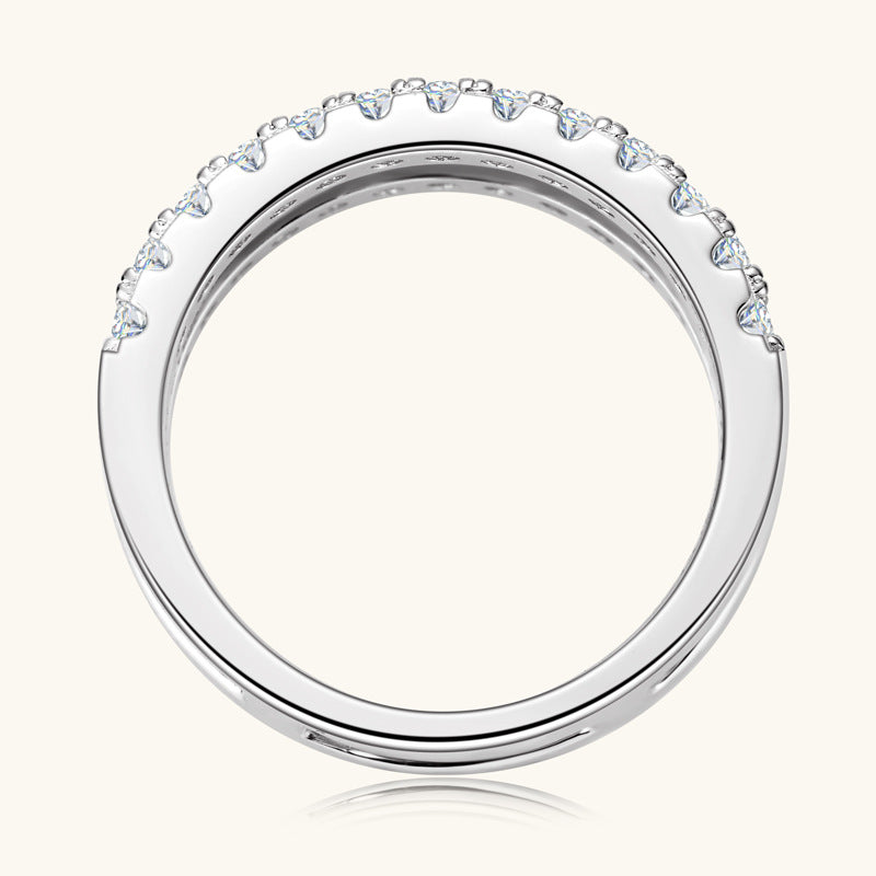 Luxury D-Color VVS1 Moissanite Wedding Set

