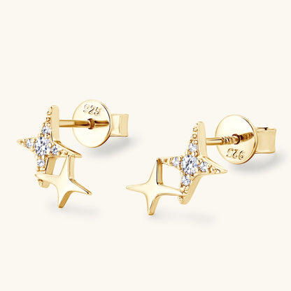 Moissanite Star Earrings