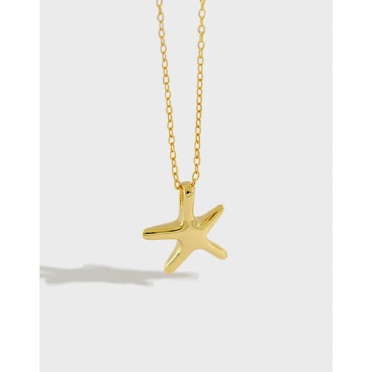 Gold Starfish Necklace