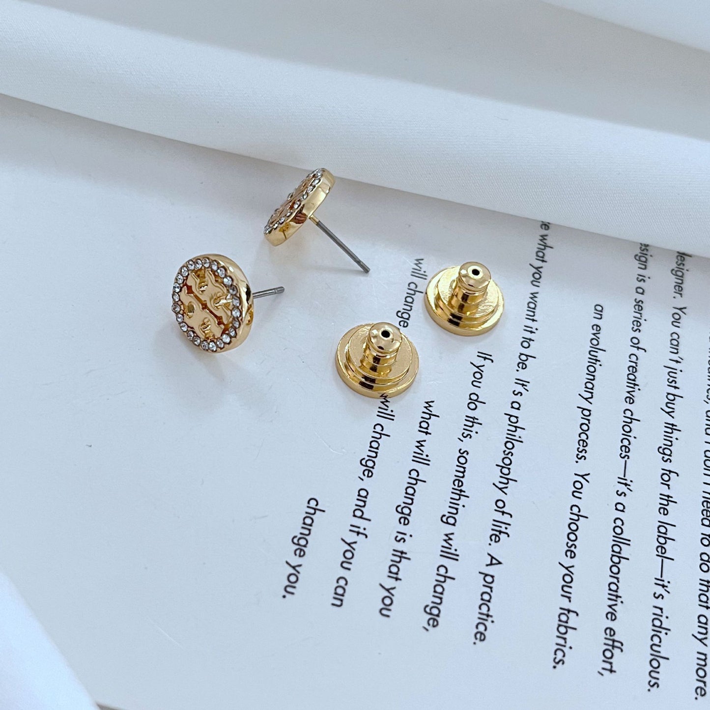 Everyday Miller Pave Stud Earrings