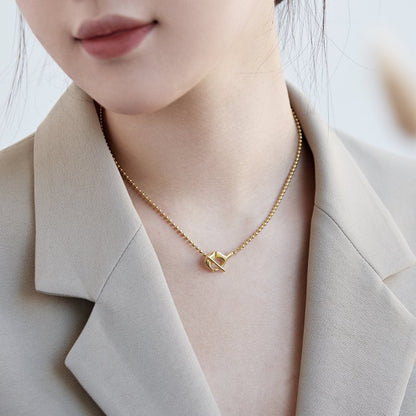 Dainty Gold Ball Chain with Toggle Clasp

