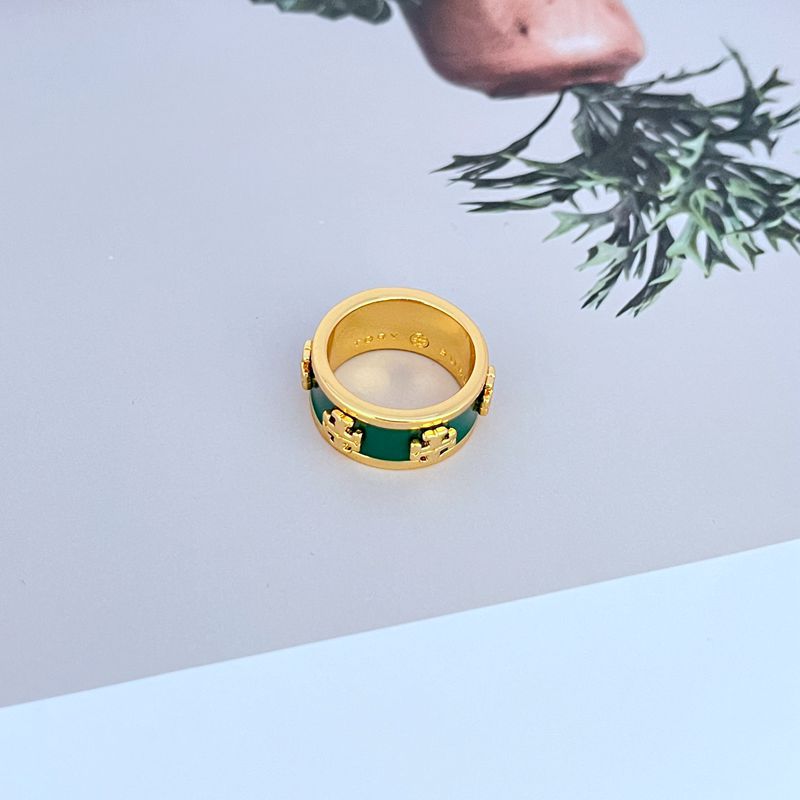 Tory Burch Style Wide Band Rings

