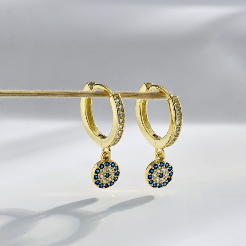 eye dangle earrings