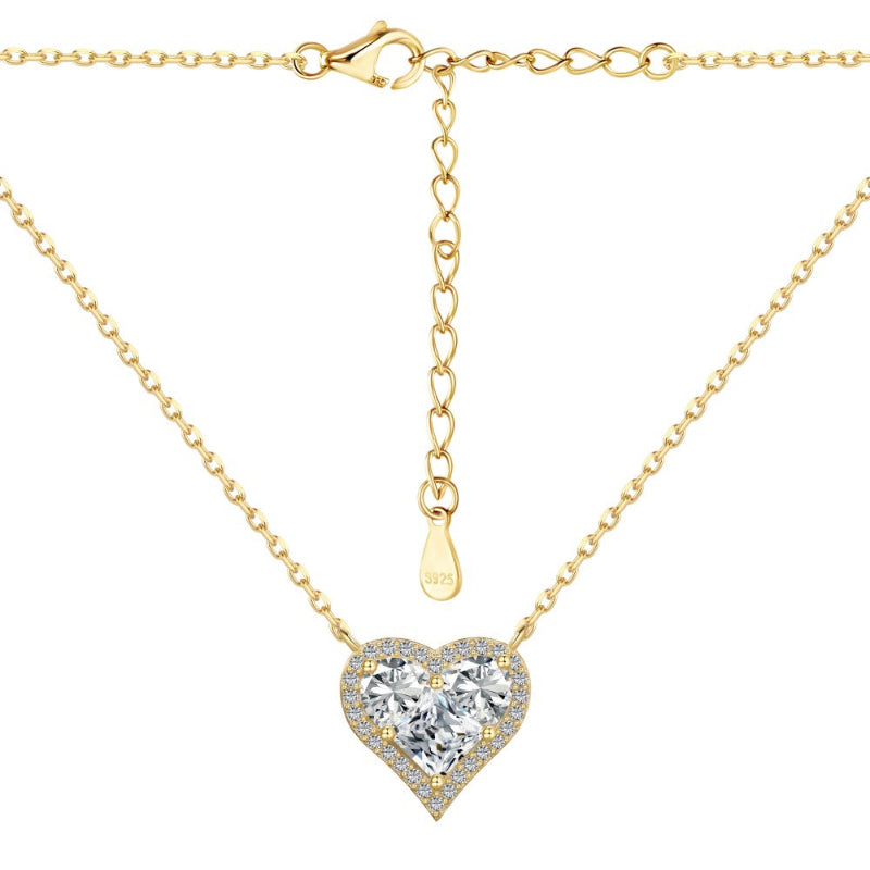 Sparkling Heart Pendant Necklace

