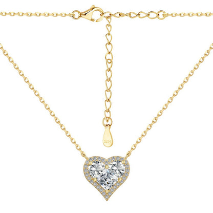 Sparkling Heart Pendant Necklace

