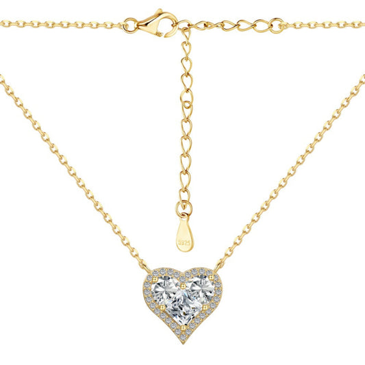 Sparkling Heart Pendant Necklace

