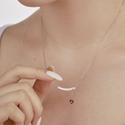Inspirational "Smile" Bar Necklace

