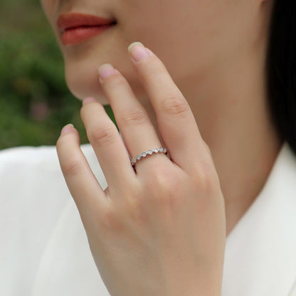 Dainty Moissanite Engagement Ring 