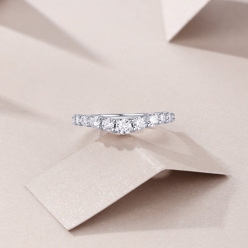 Dainty Moissanite Stackable Ring

