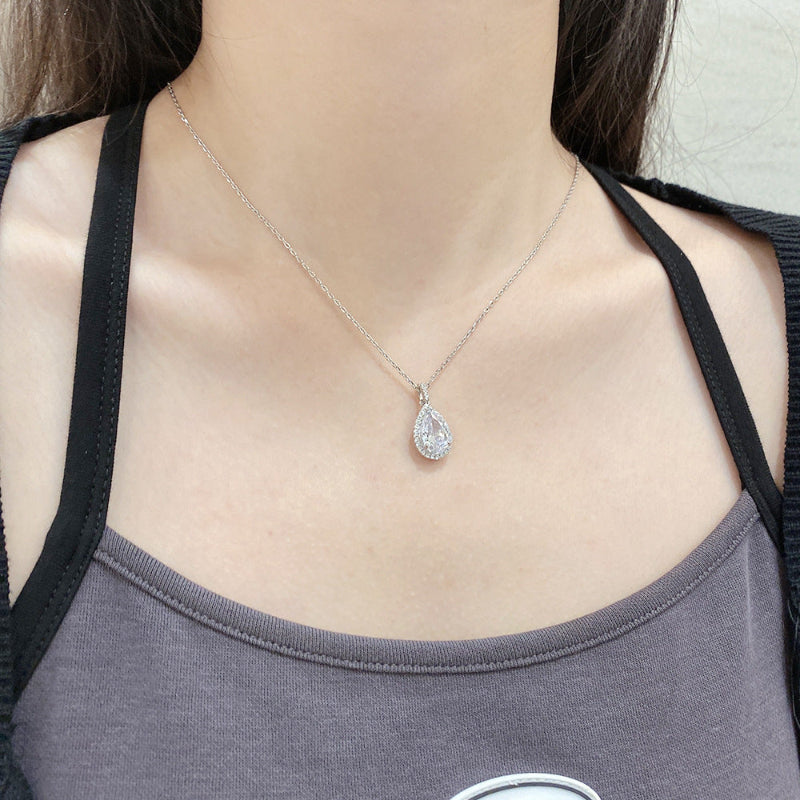 Radiant Yellow Pear-Cut Pendant

