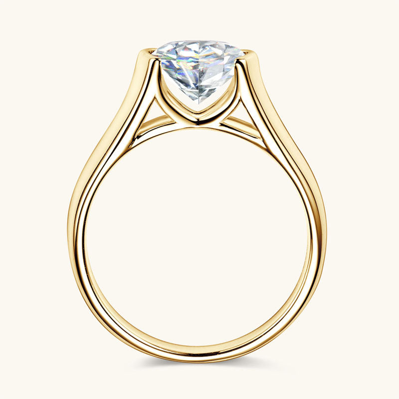 Gold Moissanite Ring