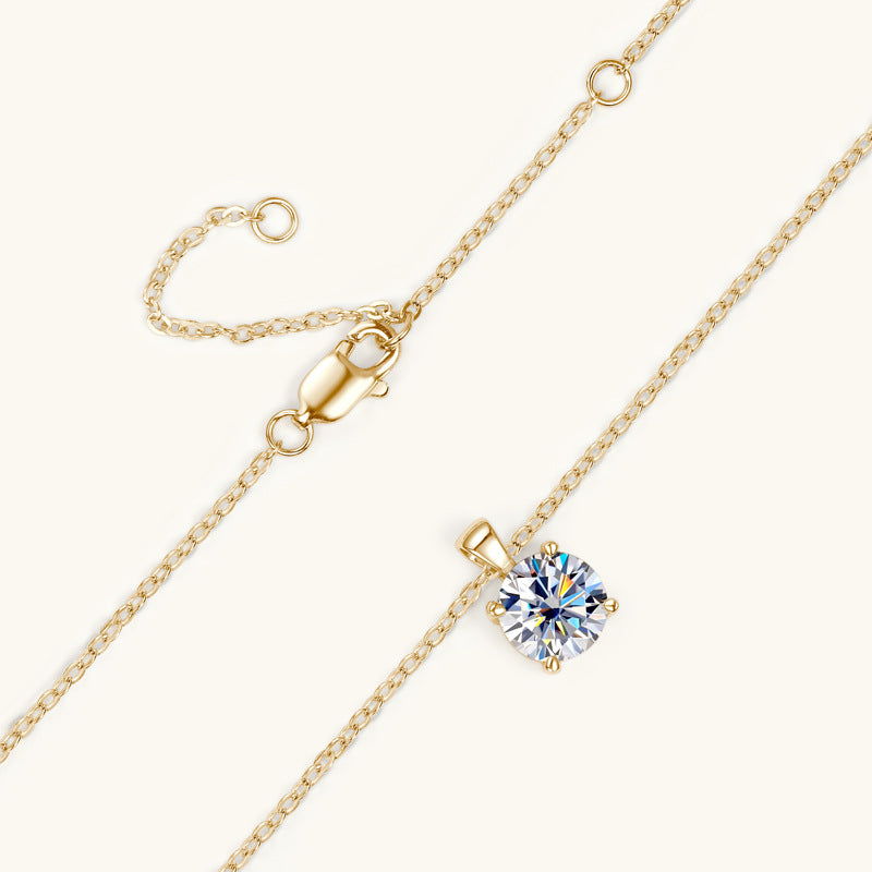 Enduring Beauty Moissanite Sterling Silver Necklace

