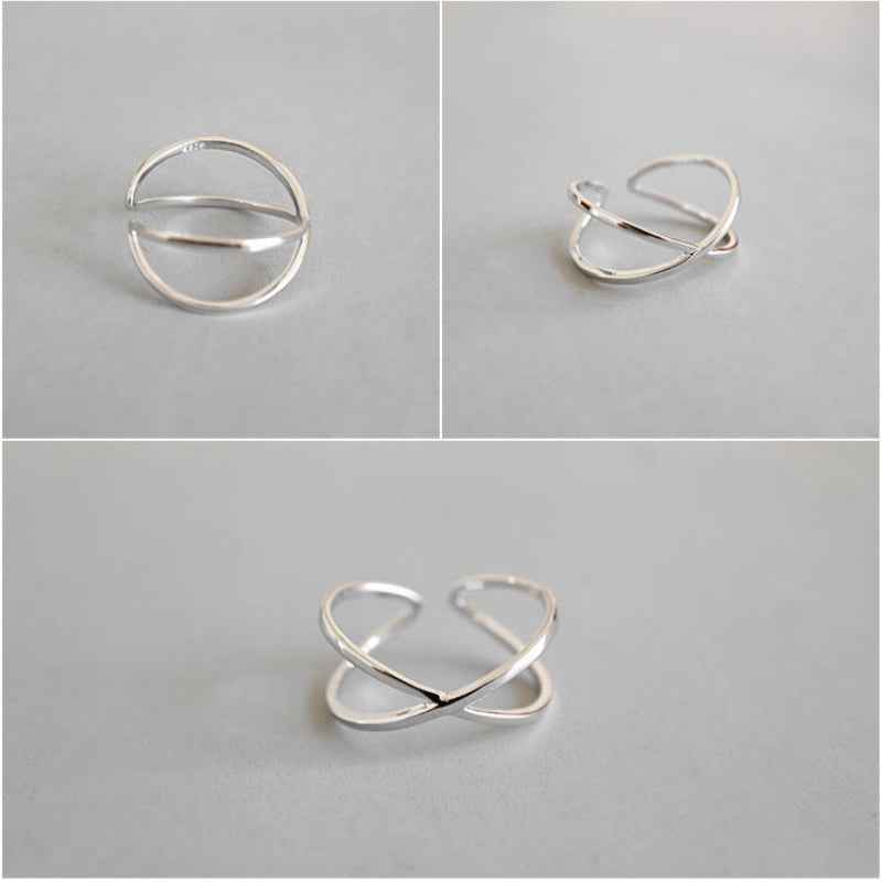 Crisscross Open Band Ring