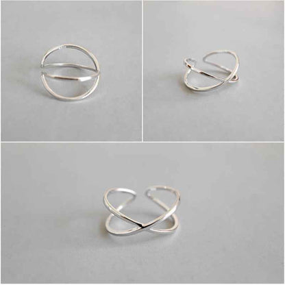 Crisscross Open Band Ring