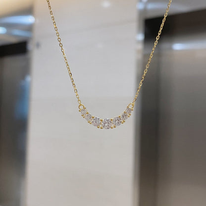Fashionable Gold Horizon Necklace

