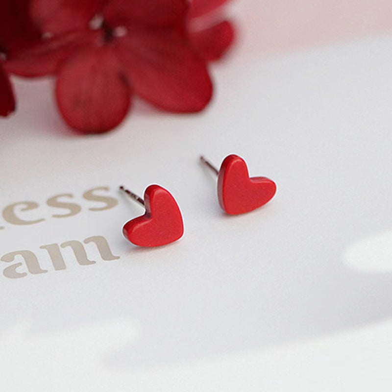 heart stud for women