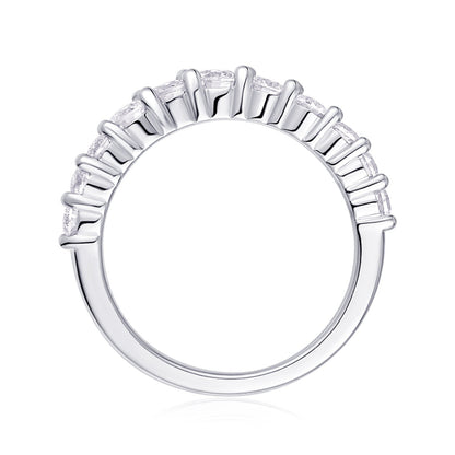 Sparkling Moissanite Contour Ring


