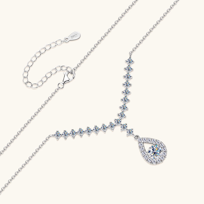 diamond stud necklace