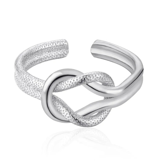 Silver Infinity Knot Ring

