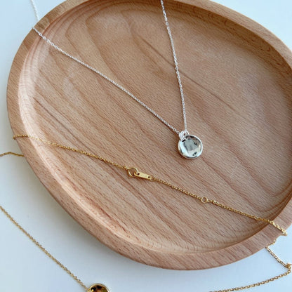 Dangling Gold Coin Necklace

