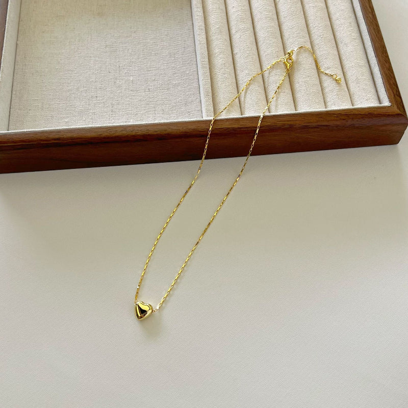 Everyday Silver Heart Necklace


