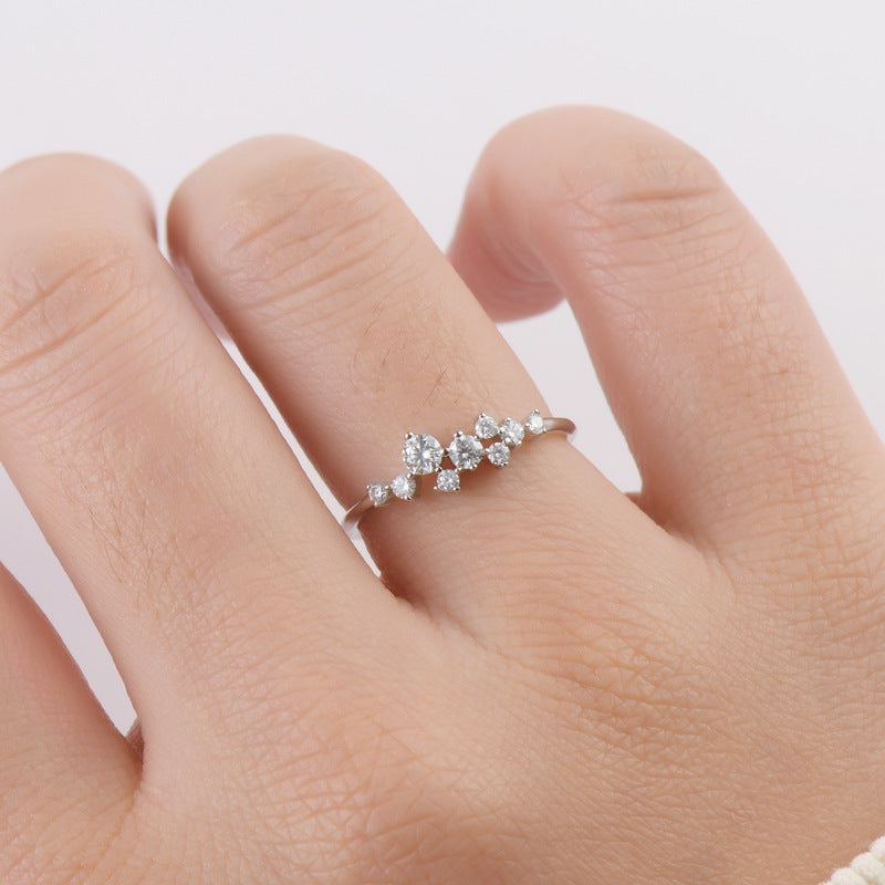 Petite Pave Moissanite Ring

