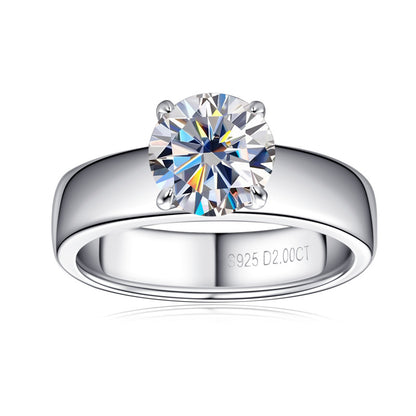 Radiant Gold Moissanite Solitaire for Her

