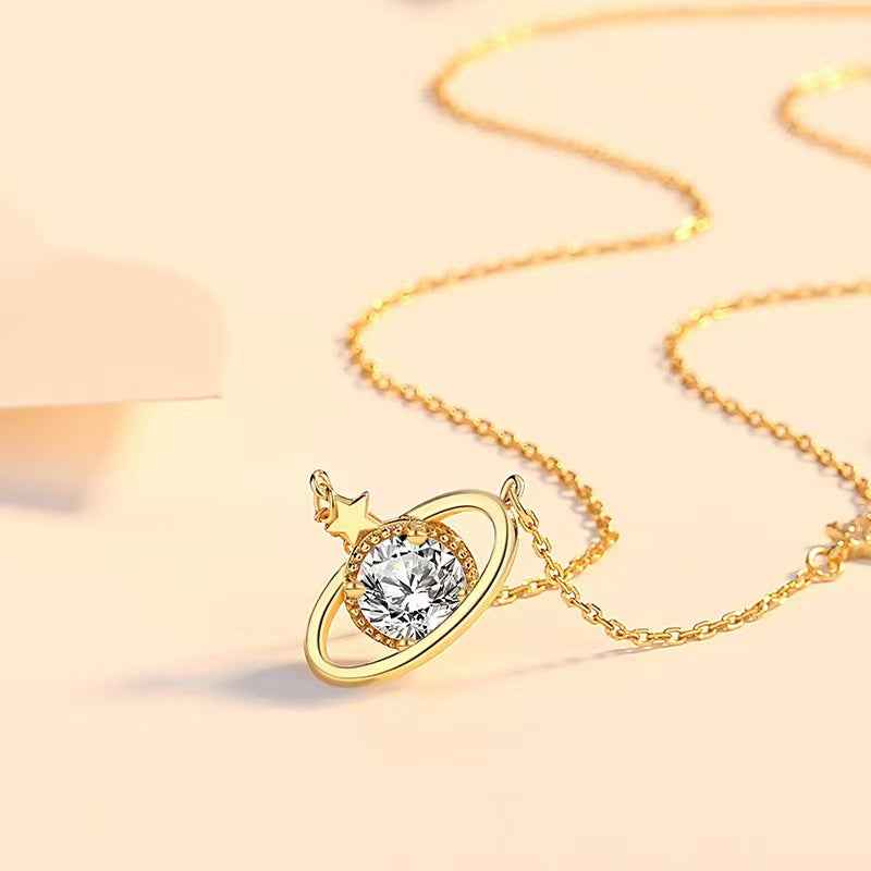 diamond pendant galaxy jewelry