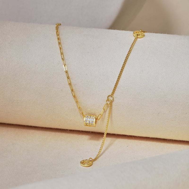 Exquisite Diamond Roll Necklace