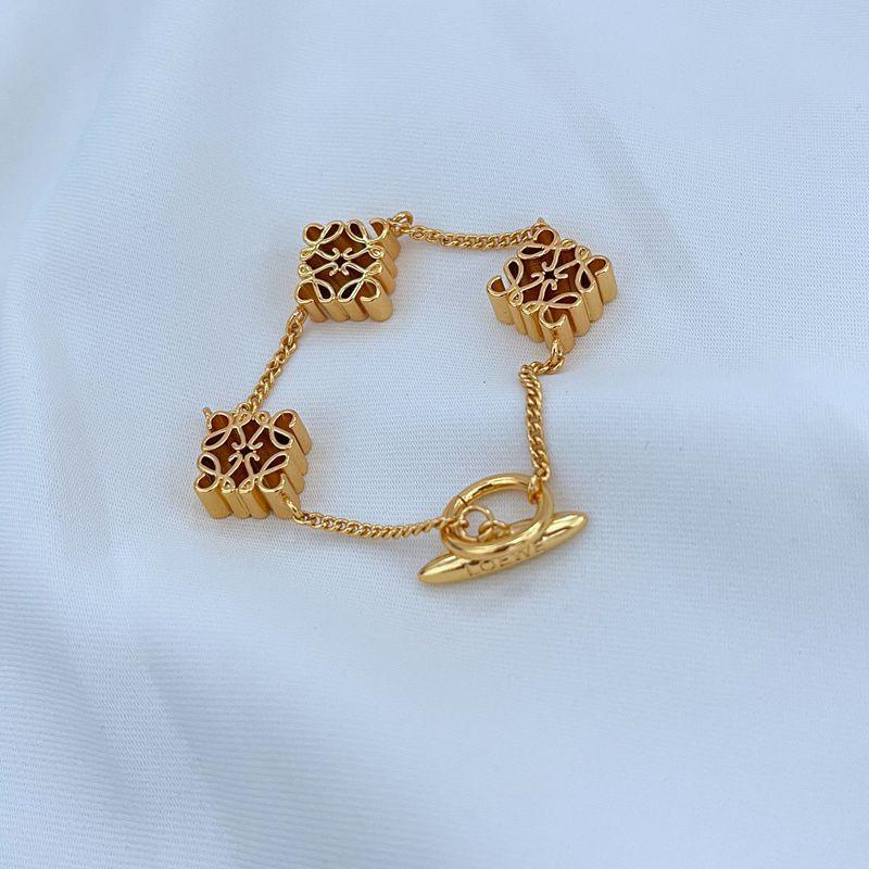 LOEWE ♡ Vintage ♡ anagram bracelet LOEWE Anagram Bracelet Chain Gold Iconic Logo | JIMMY JEWELRY