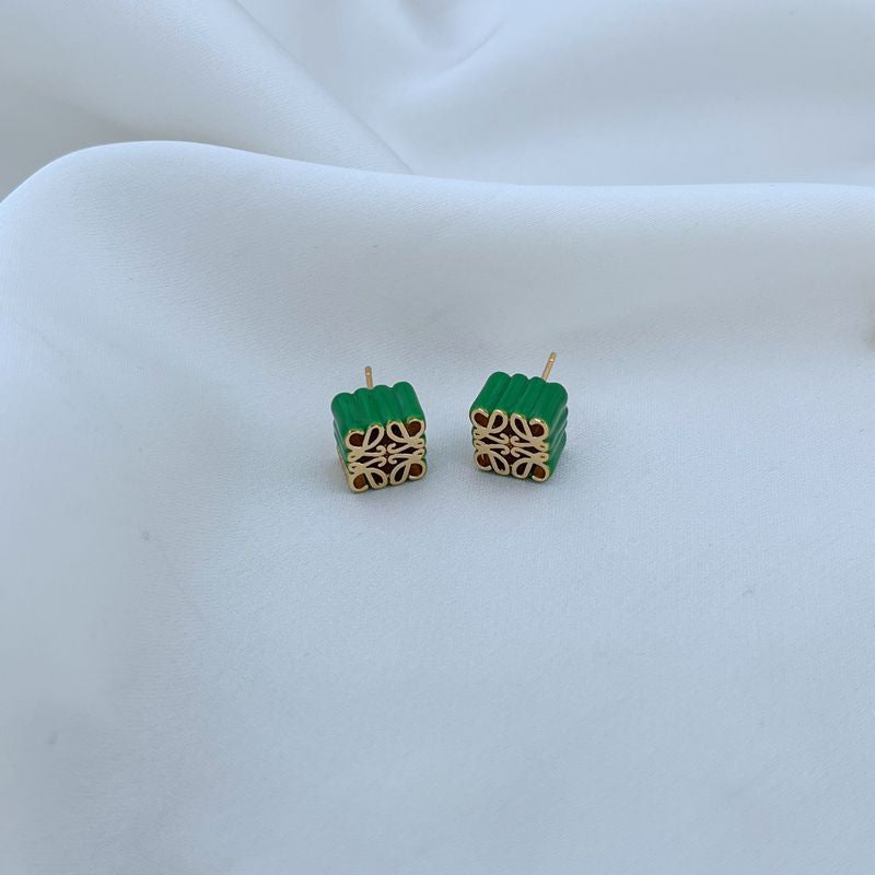 Statement LOEWE Anagram Enamel Earrings