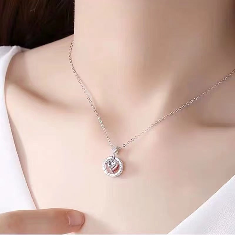 silver cupid arrow pendant