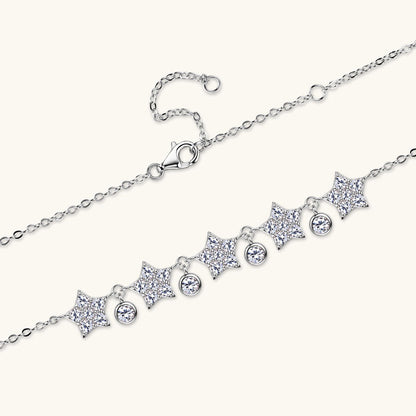 Fine Jewelry Moissanite Star Cascade Necklace


