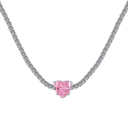 Classic Cubic Zirconia Tennis Necklace