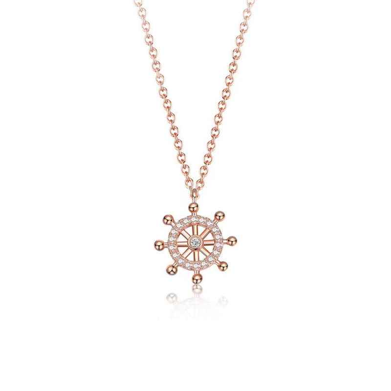 diamond rudder necklace