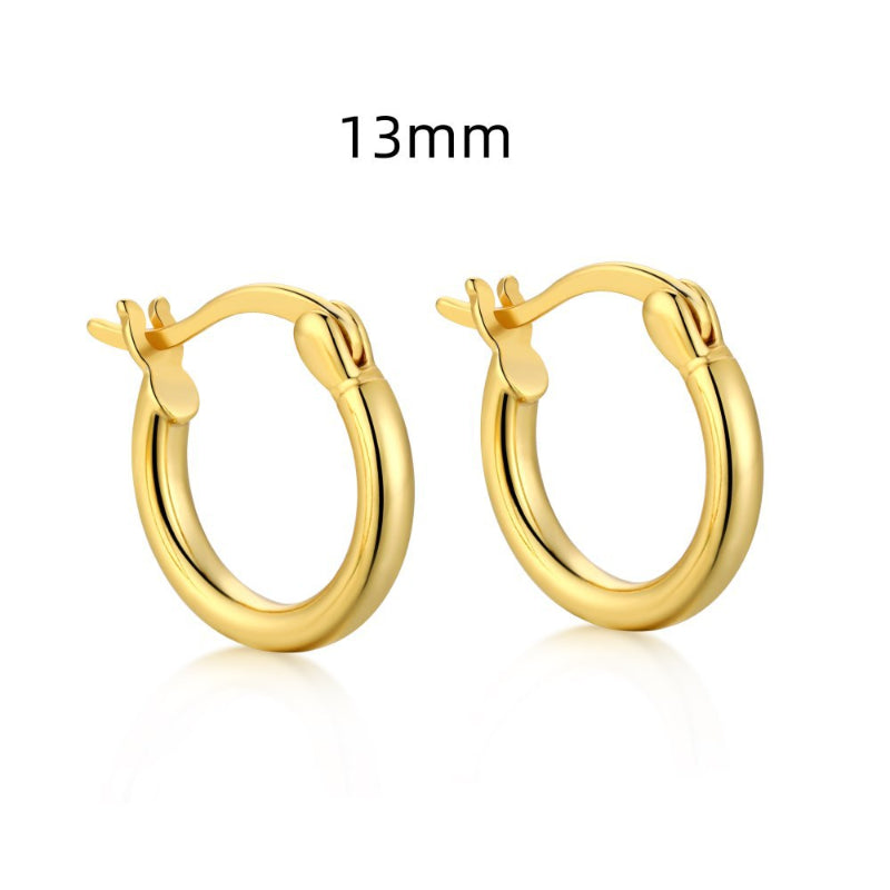 Understated Silver Hoops

