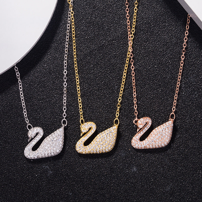 swarovski swan necklace amazon