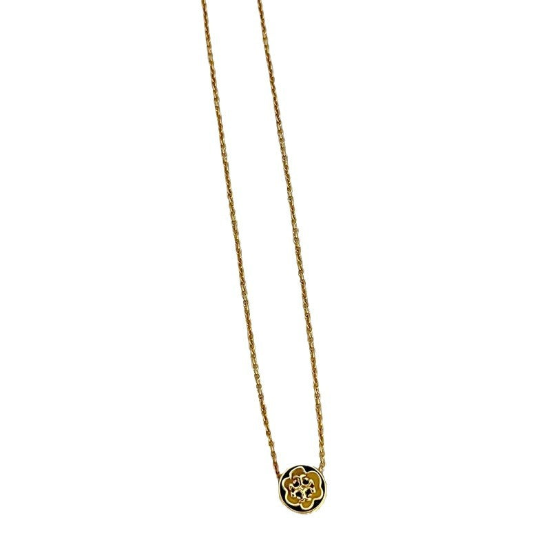 Elegant T-Logo Enamel Pendant

