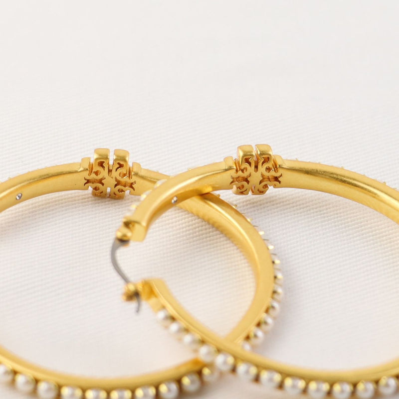 Tory Burch Signature Hoop Earrings

