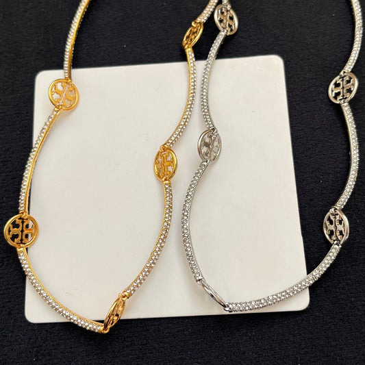 Tory Burch Full-Diamond Necklace

