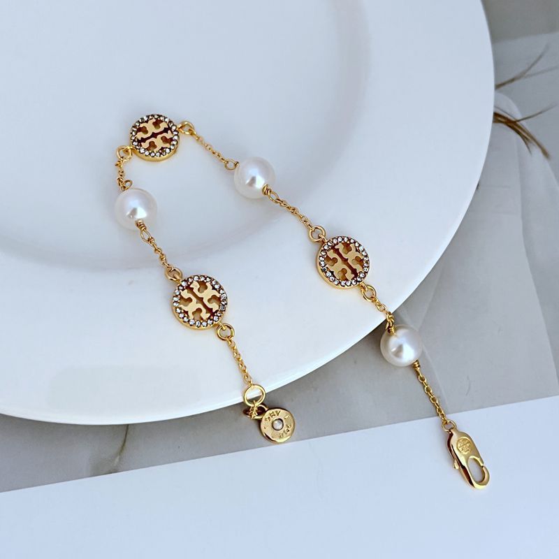 Tory Burch Kira Pearl & Rhinestone Bracelet

