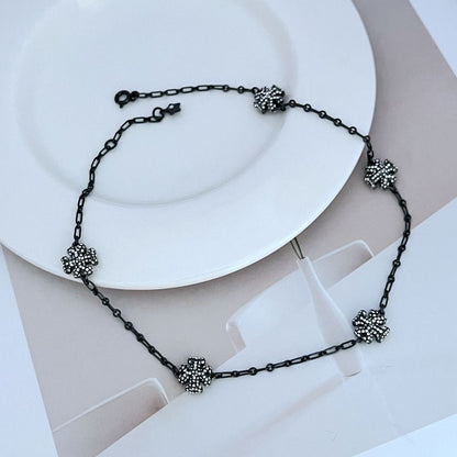 Tory Burch Modern Crystal Logo Necklace

