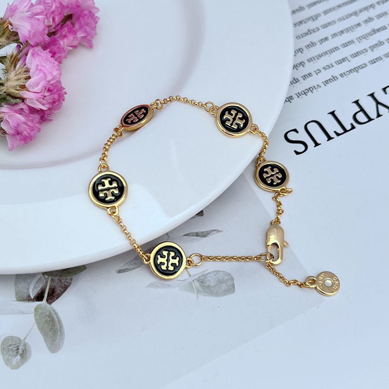 Tory Burch Simple Round Enamel Bracelet

