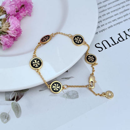 Tory Burch Simple Round Enamel Bracelet

