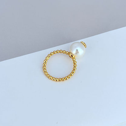 Tory Burch Designer Pearl Ring

